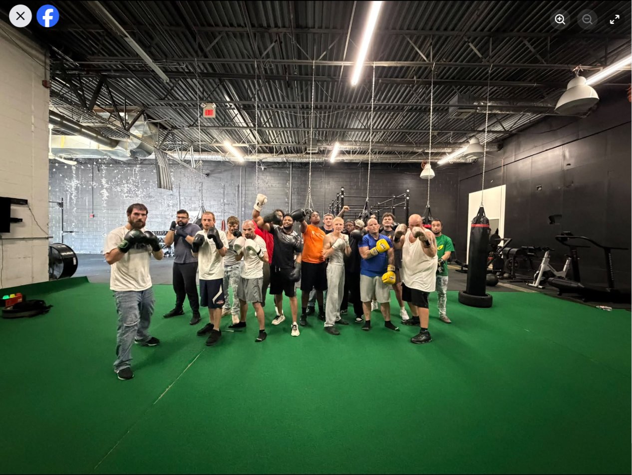 Creek Rock Boxing members training together at the gym